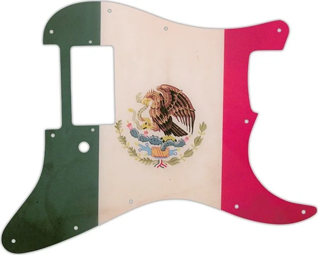 WD Custom Pickguard For Single Humbucker Fender Stratocaster #G12 Mexican Flag Graphic