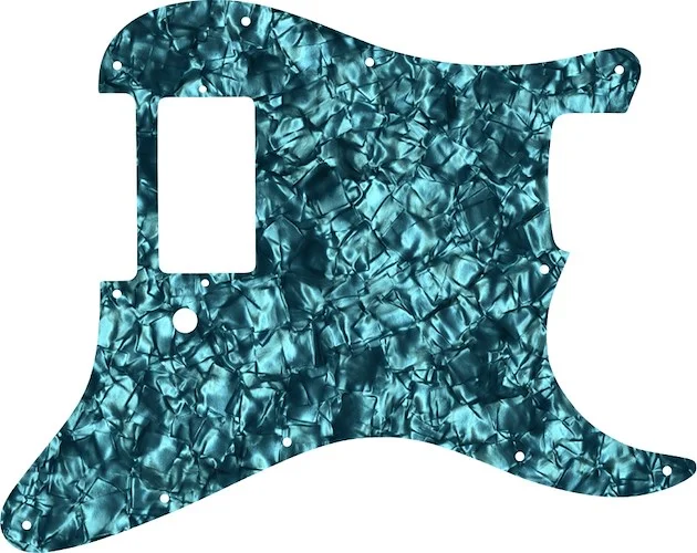 WD Custom Pickguard For Single Humbucker Fender Stratocaster #28AQ Aqua Pearl/Black/White/Black