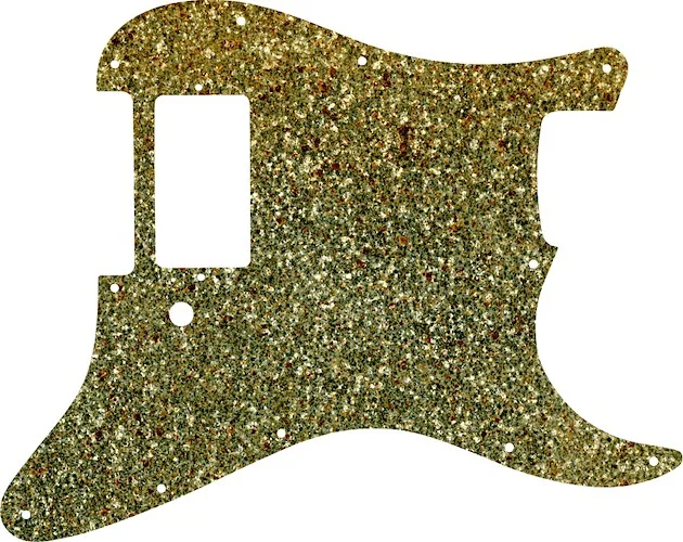 WD Custom Pickguard For Single Humbucker Fender Stratocaster #60GS Gold Sparkle 