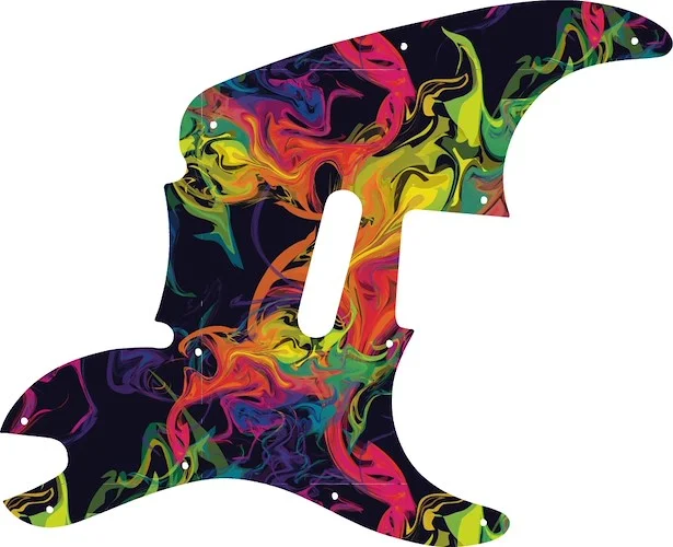 WD Custom Pickguard For Squier By Fender 2013-Present '51 #GP01 Rainbow Paint Swirl Graphic