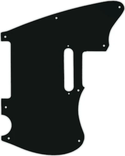 WD Custom Pickguard For Squier By Fender 2020 Paranormal Offset Telecaster #01A Black Acrylic