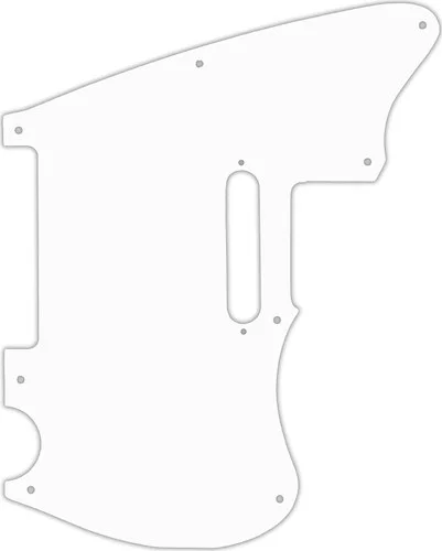 WD Custom Pickguard For Squier By Fender 2020 Paranormal Offset Telecaster #02M White Matte