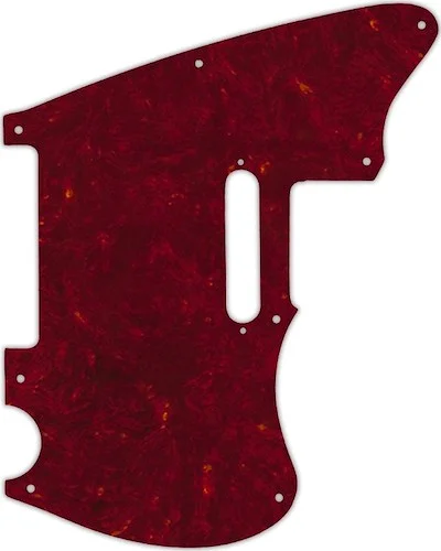 WD Custom Pickguard For Squier By Fender 2020 Paranormal Offset Telecaster #05R Tortoise Shell Red