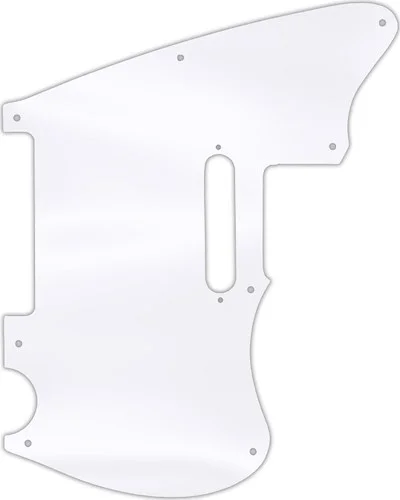 WD Custom Pickguard For Squier By Fender 2020 Paranormal Offset Telecaster #45T Clear Acrylic Thin