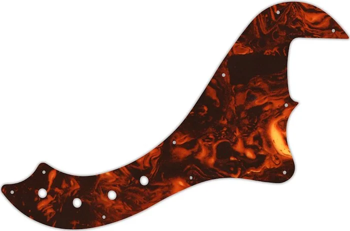 WD Custom Pickguard For Squier By Fender Deluxe Dimension Bass IV #05F Faux Tortiose