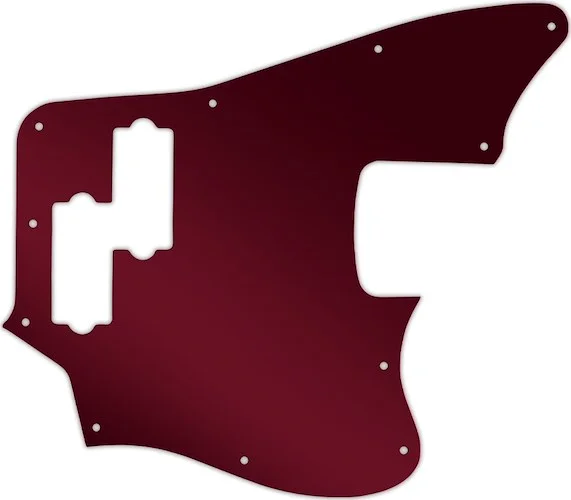 WD Custom Pickguard For Squier By Fender Vintage Modified Jaguar Bass #10R Red Mirror