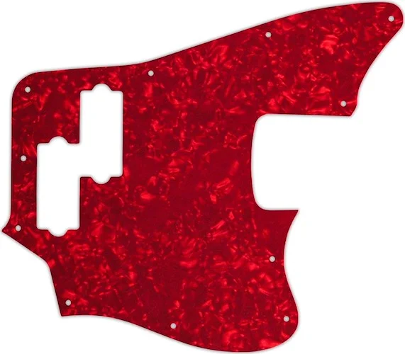 WD Custom Pickguard For Squier By Fender Vintage Modified Jaguar Bass #28R Red Pearl/White/Black/Whi