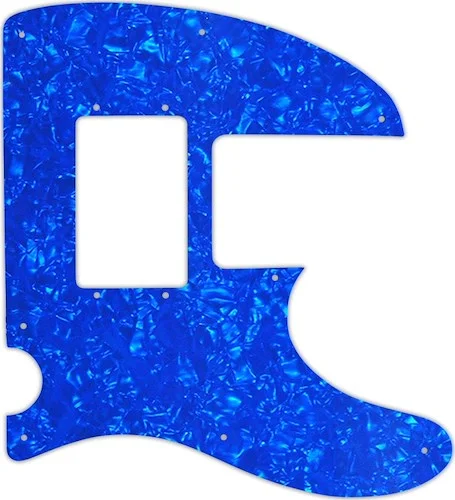 WD Custom Pickguard For Squier By Fender Vintage Modified Telecaster Bass Special #28BU Blue Pearl/W