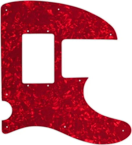 WD Custom Pickguard For Squier By Fender Vintage Modified Telecaster Bass Special #28R Red Pearl/Whi