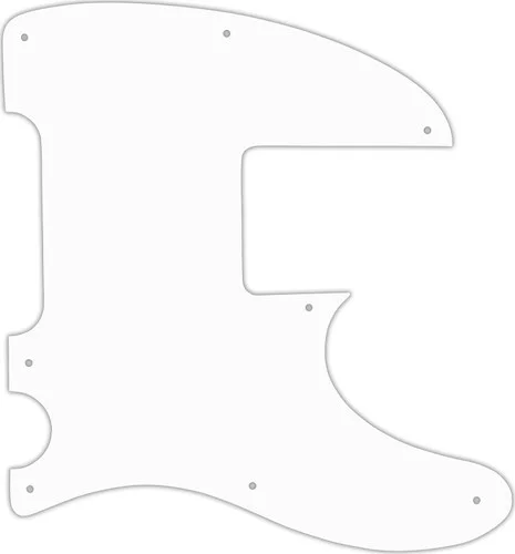 WD Custom Pickguard For Squier By Fender Vintage Modified Telecaster Bass #02 White