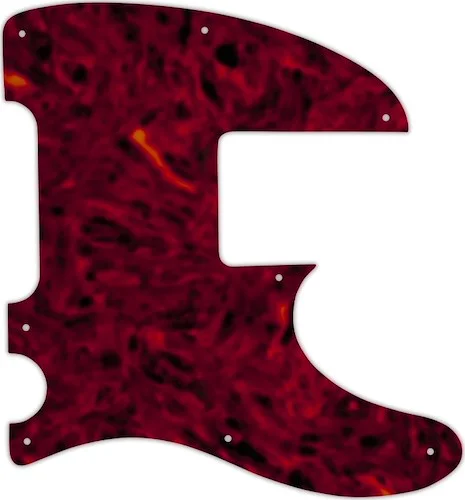 WD Custom Pickguard For Squier By Fender Vintage Modified Telecaster Bass #05T Tortoise Shell Solid 