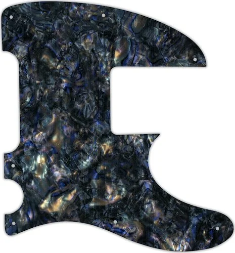 WD Custom Pickguard For Squier By Fender Vintage Modified Telecaster Bass #35 Black Abalone