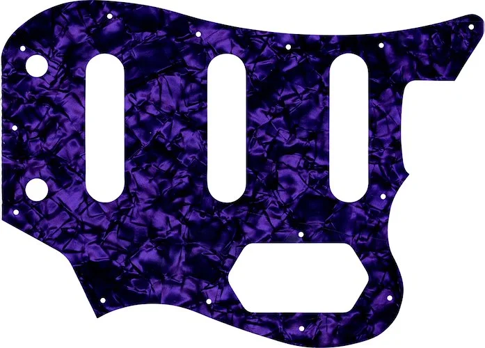 WD Custom Pickguard For Squier By Fender Vintage Modifed Bass VI #28PR Purple Pearl