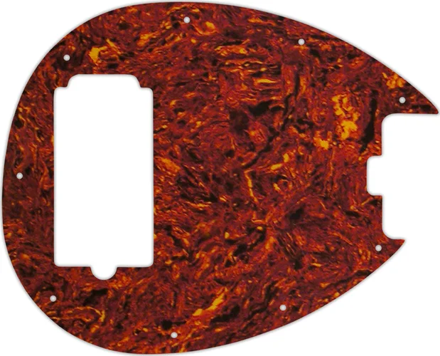 WD Custom Pickguard For Sterling By Music Man SB14 Bass #05P Tortoise Shell/Parchment