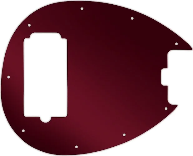WD Custom Pickguard For Sterling By Music Man SB14 Bass #10R Red Mirror