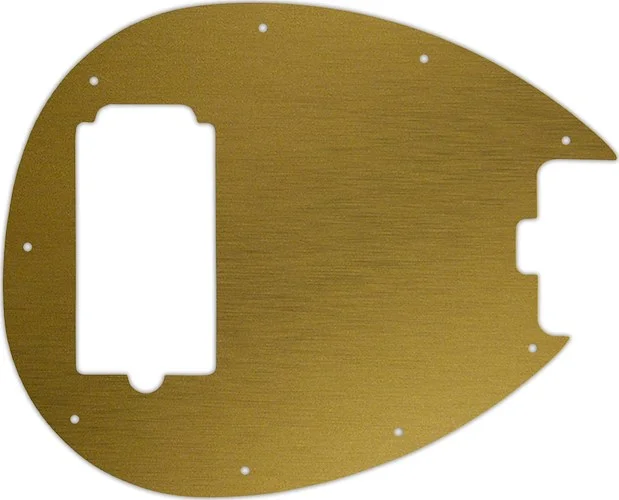 WD Custom Pickguard For Sterling By Music Man SB14 Bass #14 Simulated Brushed Gold/Black PVC