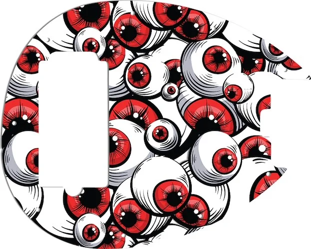 WD Custom Pickguard For Sterling By Music Man SB14 Bass #GHA01 Red Eye Graphic