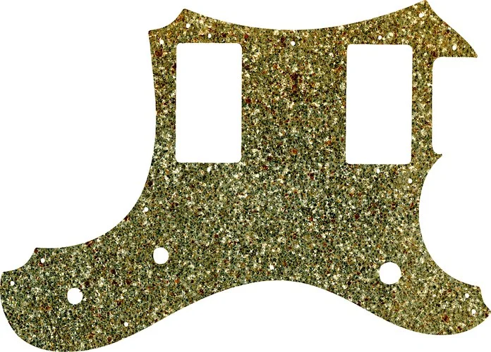 WD Custom Pickguard For Veritas Custom Guitars 2014-2015 Portlander #60GS Gold Sparkle 