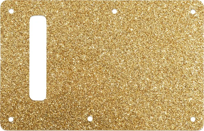 WD Custom Pickguards Backplate For Modern Fender Stratocaster #60RGS Rose Gold Sparkle  - Left Hand