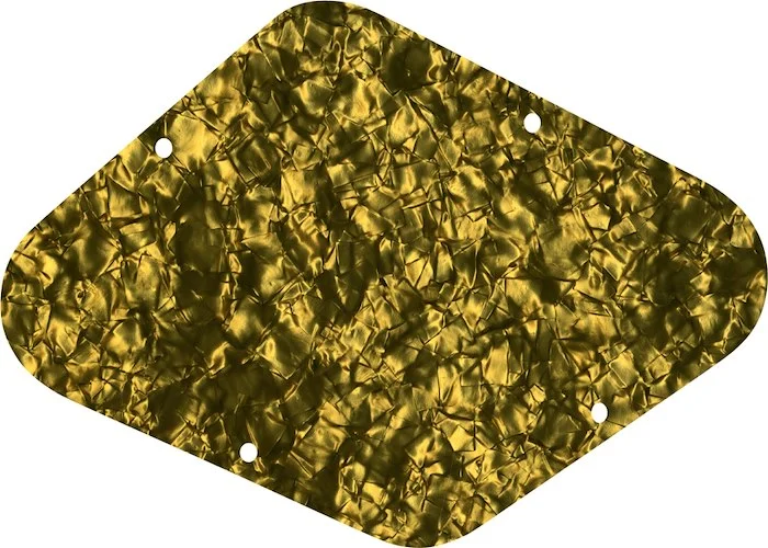 WD Custom Pickguards Electronics Cavity Cover For D'Angelico Guitars #28GD Gold Pearl/Black/White/Black