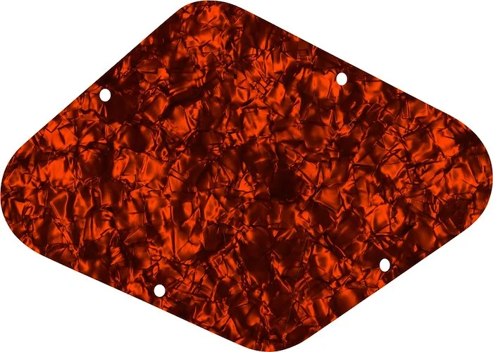 WD Custom Pickguards Electronics Cavity Cover For D'Angelico Guitars #28OP Orange Pearl/Black/White/Black