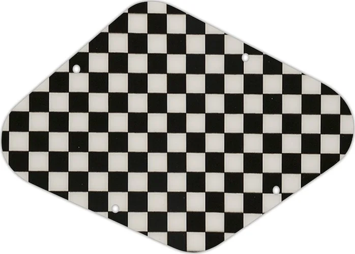 WD Custom Pickguards Electronics Cavity Cover For D'Angelico Guitars #CK01 Checkerboard Graphic