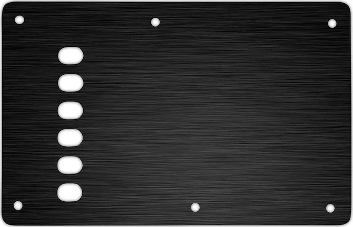 WD Custom Pickguards Vintage Style Backplate For Fender Stratocaster #27 Simulated Black Anodized