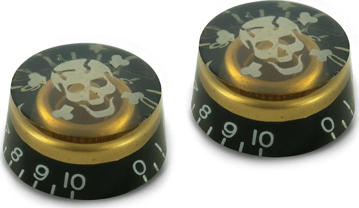 WD Graphic Speed Knob Set Of 2 Gold Skull