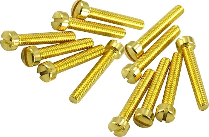 WD Humbucker Pickup Pole Piece Screws Gold (12)