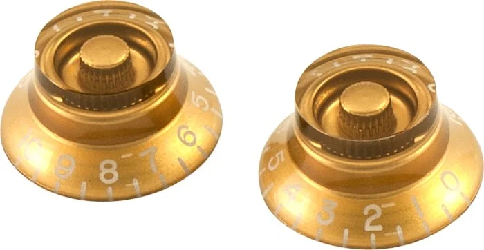 WD Left Hand Bell Knob Set Of 2 Gold