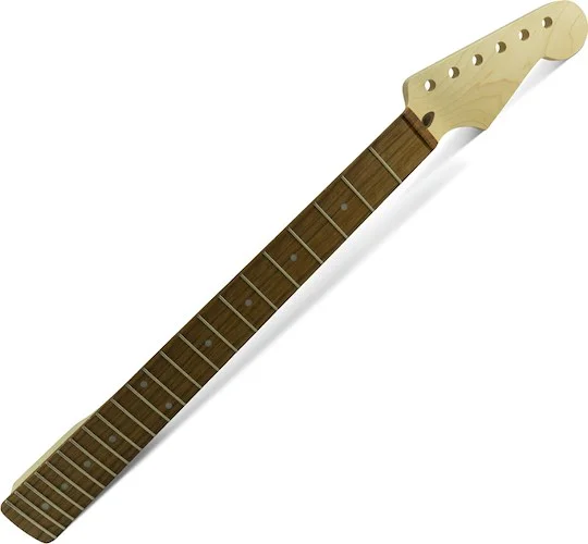 WD Licensed By Fender Replacement 22 Fret Neck For Stratocaster Modern C Pau Ferro