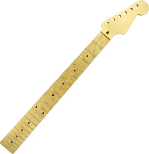 WD Licensed By Fender Replacement 22 Fret Neck For Stratocaster Soft V Maple
