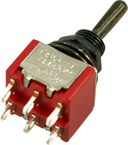 WD Mini Toggle Switch 3 Position - On/Off/On - Black (20)