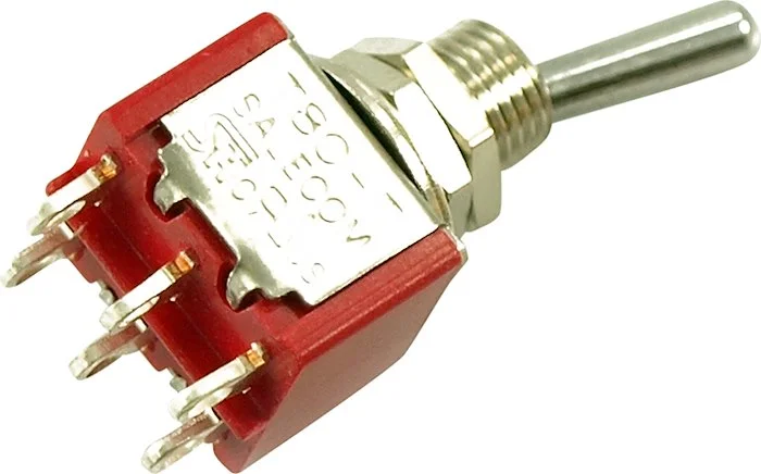 WD Mini Toggle Switch 3 Position - On/Off/On - Chrome (100)