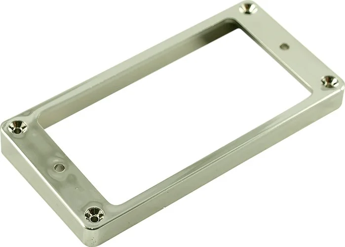 WD Plastic Humbucker Pickup Mounting Ring - Flat - Chrome - High