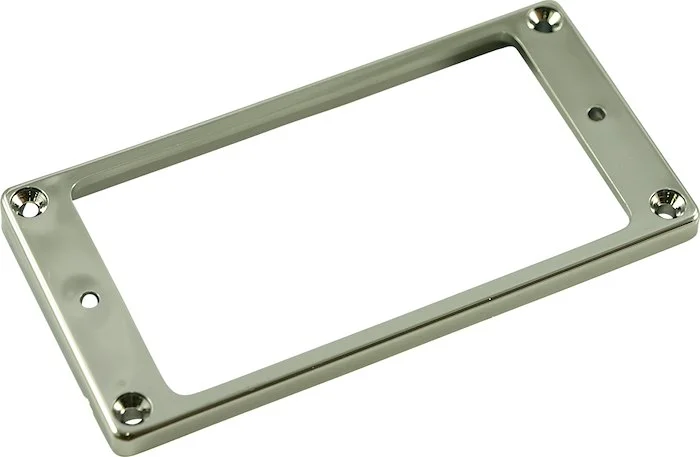 WD Plastic Humbucker Pickup Mounting Ring - Flat - Chrome - Medium