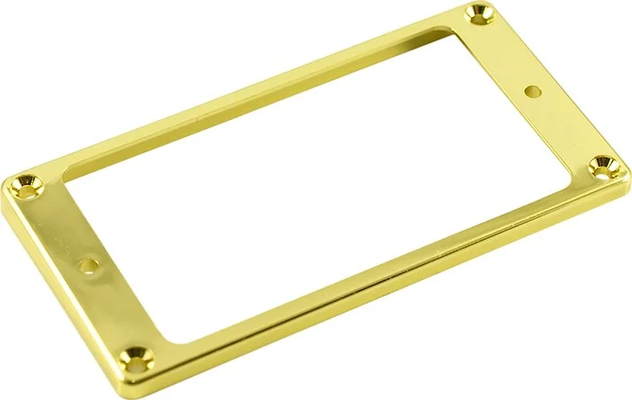WD Plastic Humbucker Pickup Mounting Ring - Flat - Gold - Low