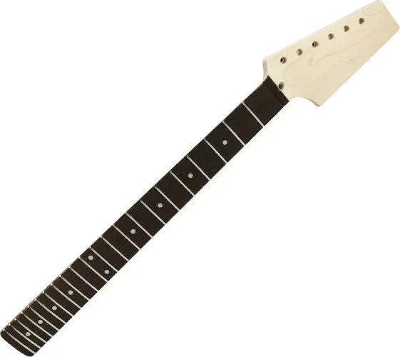 WD Pre-Drilled Paddle Headstock 22 Fret Neck For Fender Stratocaster 22 Fret Neck Pocket Ebony
