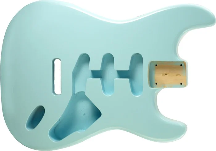 WD Premium Finished Replacement Body For Fender Stratocaster Daphne Blue Alder