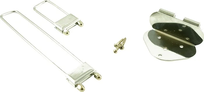 WD Replacement Frequensator Split Tailpiece For Epiphone Guitars Chrome