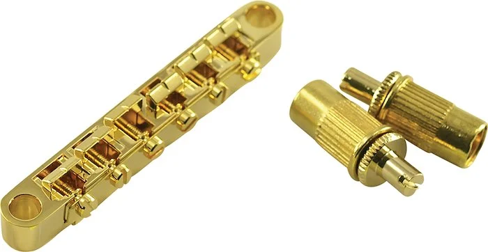 WD Replacement Metric Wired ABR-1 Style Tune-O-Matic Bridge With Large Posts Gold