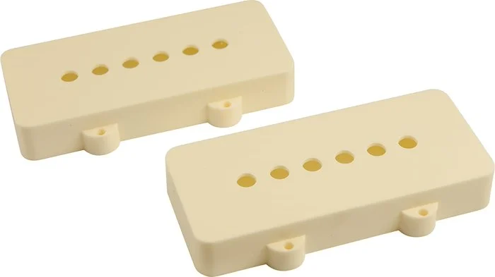 WD Replacement Pickup Cover Set Of 2 For Fender Jazzmaster Aged White Open (1 set)