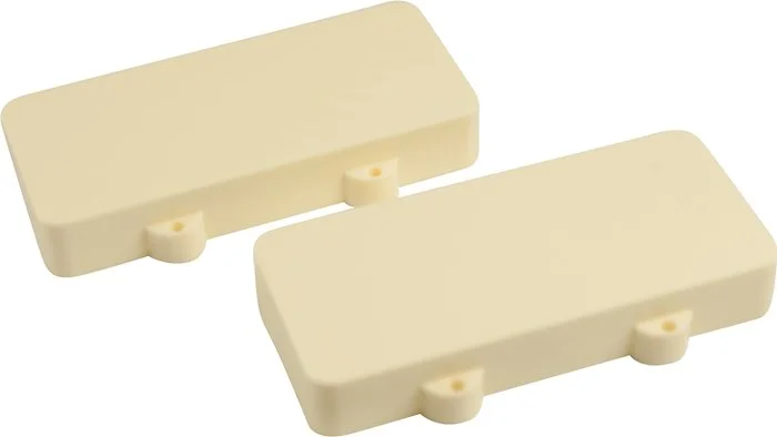 WD Replacement Pickup Cover Set Of 2 For Fender Jazzmaster Aged White Closed (1 set)