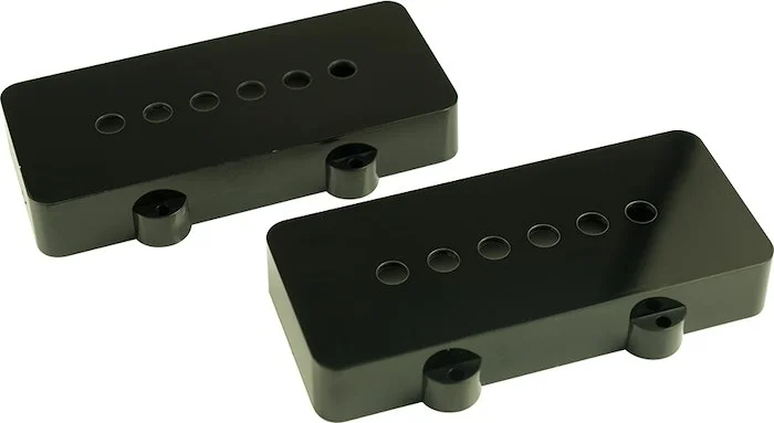 WD Replacement Pickup Cover Set Of 2 For Fender Jazzmaster Black Open (1 set)
