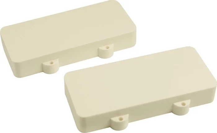 WD Replacement Pickup Cover Set Of 2 For Fender Jazzmaster White Closed (10 sets)