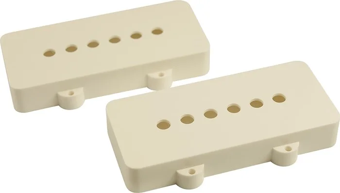 WD Replacement Pickup Cover Set Of 2 For Fender Jazzmaster White Open (25 sets)