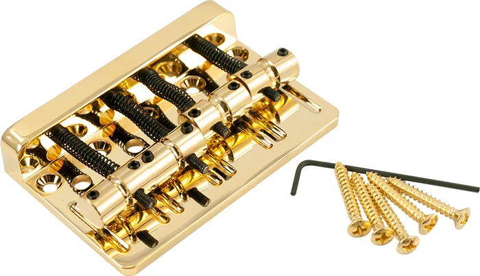 WD Standard 4 String Bass Bridge Gold