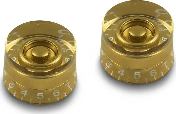WD Vintage 50's Tall Speed Knob Set Of 2 Gold