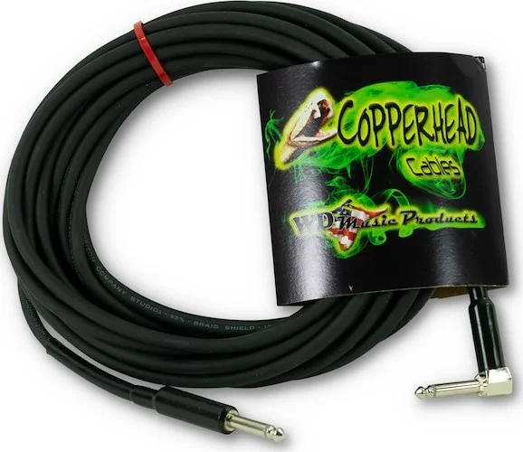 WD's Copperhead Cables By RapcoHorizon Gold Series Instrument Cables 30 Foot - 1 Straight Plug, 1 Ri