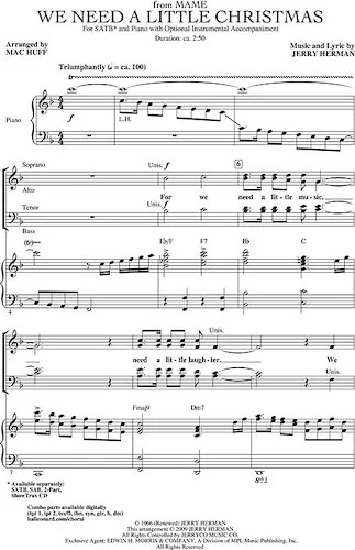 We Need a Little Christmas - from Mame